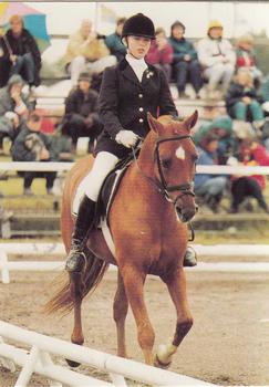 1995 Collect-A-Card Equestrian #211 Karin Andersson / Derano B Front